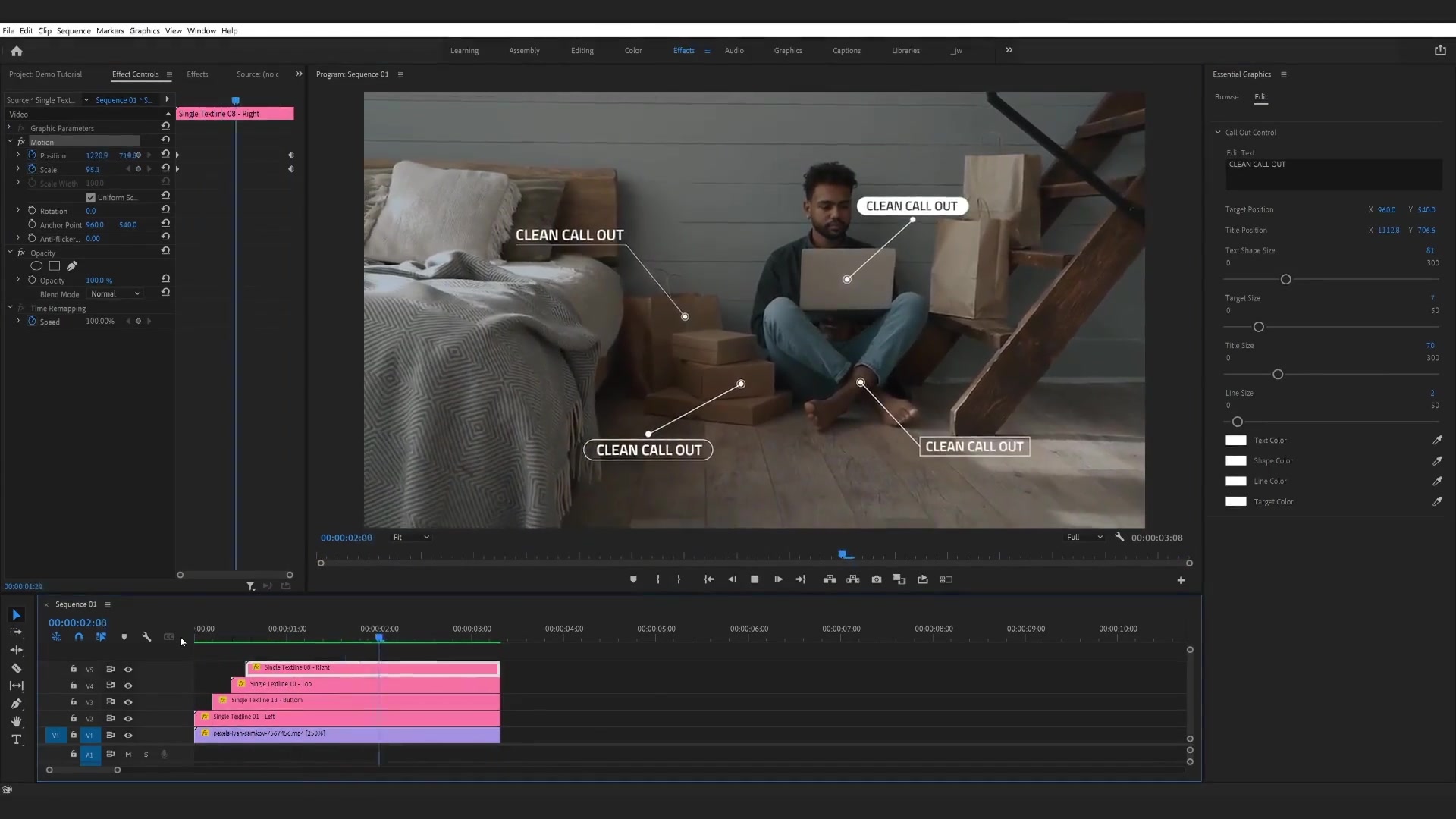 Single Textline Call Out | Premiere Pro Videohive 39825360 Premiere Pro Image 6