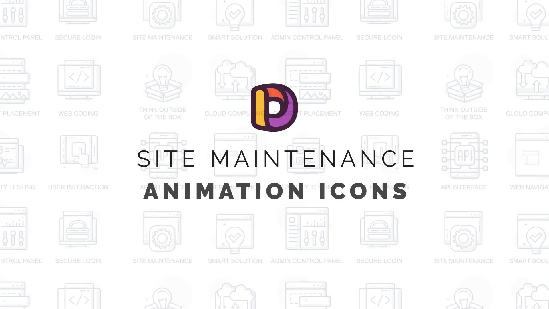 Site maintenance Animation Icons Videohive 34567956 After Effects Image 2