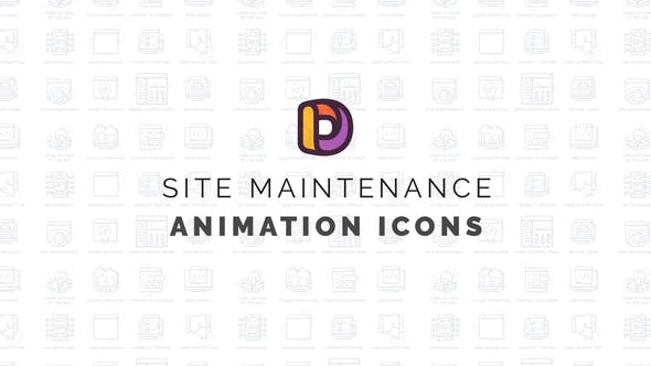 Site maintenance Animation Icons - Download 34567956 Videohive