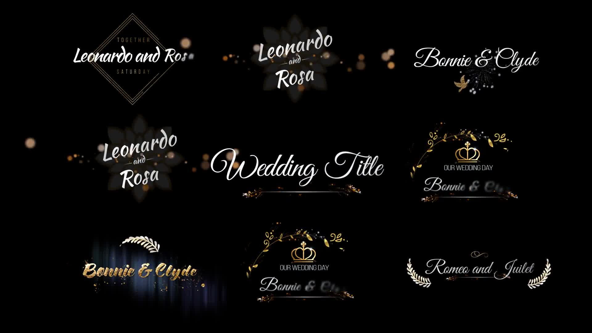 Six Beautiful Wedding Title Videohive 24464075 After Effects Image 1