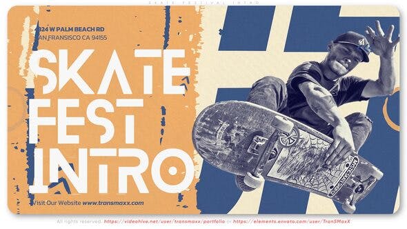Skate Festival Intro - Videohive 39363364 Download