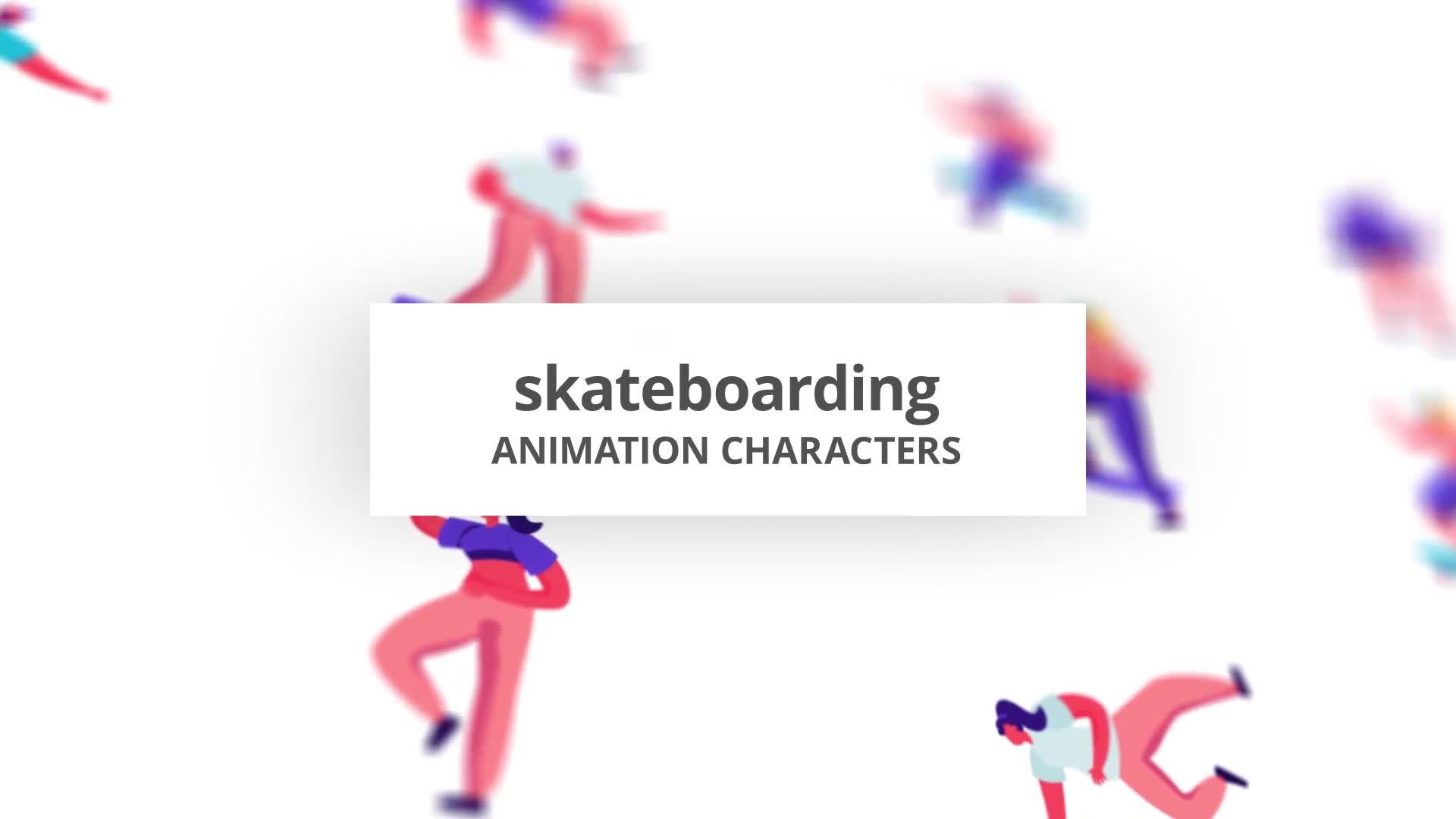 Skateboarding Character Set Videohive 30142953 After Effects Image 1