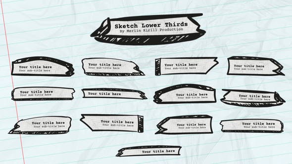 Sketch Lower Thirds - Download 28299750 Videohive