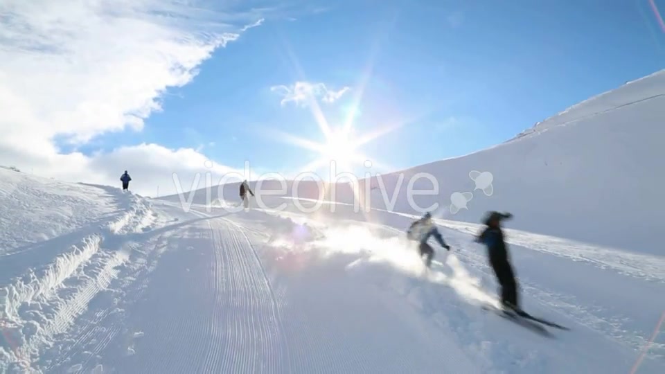 Skiing  Videohive 10483554 Stock Footage Image 4