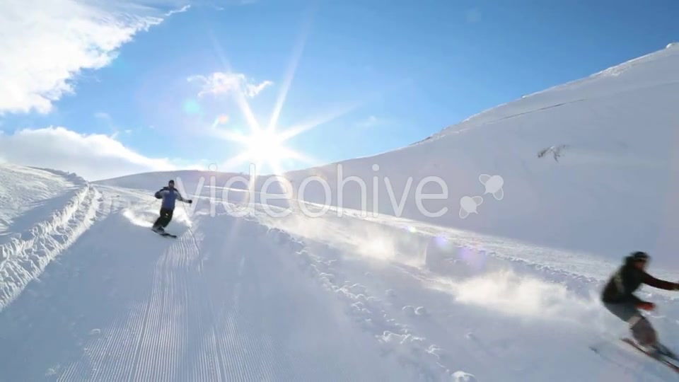 Skiing  Videohive 10483554 Stock Footage Image 8