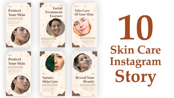 Skin Care Social Media Stories - Videohive Download 33800471