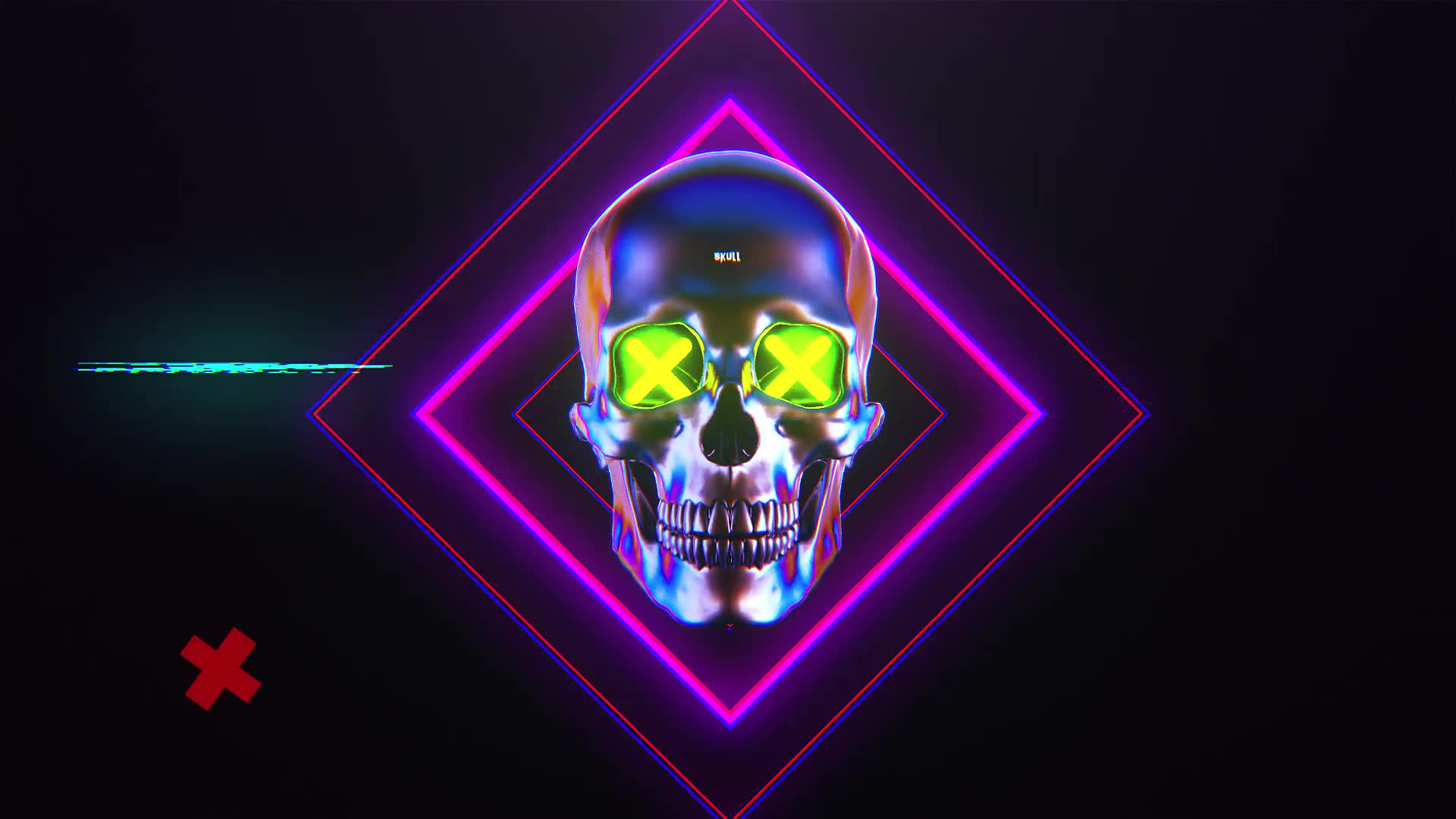 Skull Glitch Logo Reveal Videohive 31816232 After Effects Image 2