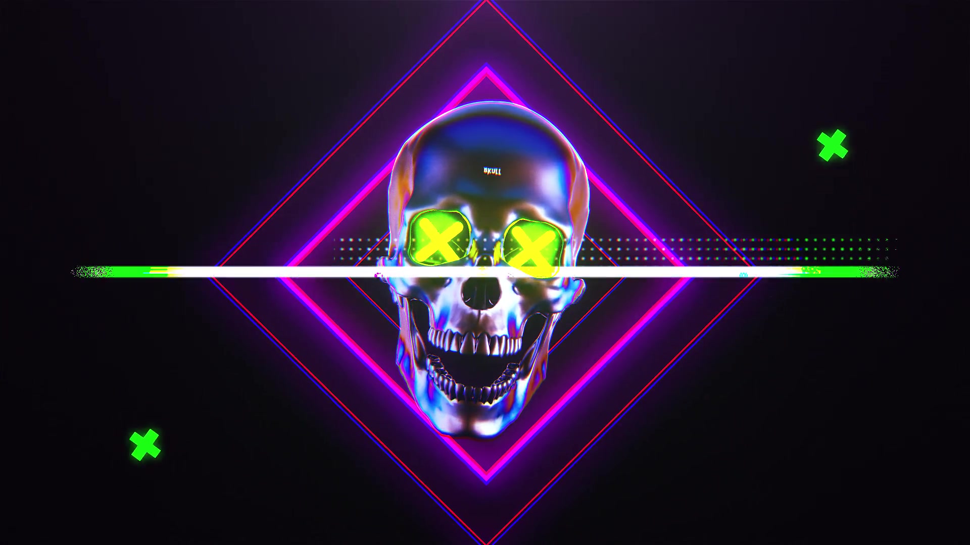Skull Glitch Logo Reveal Videohive 31816232 After Effects Image 3