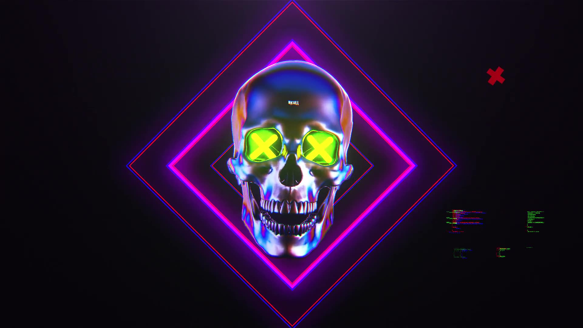 Skull Glitch Logo Reveal Videohive 31816232 After Effects Image 5