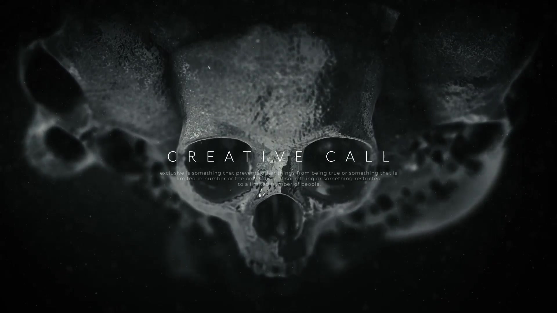 Skull Title Sequence Videohive 35983947 After Effects Image 10