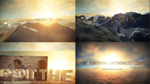 Sky and Mountains Titles - Download Videohive 10648452