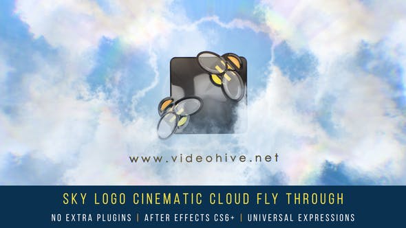 Sky Logo Cinematic Cloud Fly Through - 25712011 Videohive Download