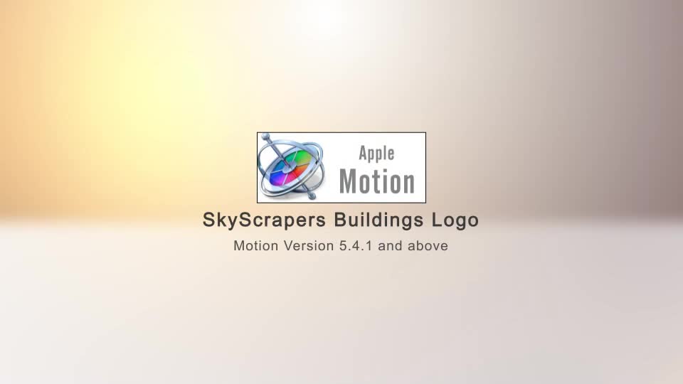 SkyScrapers Buildings Logo Apple Motion - Download Videohive 22749292