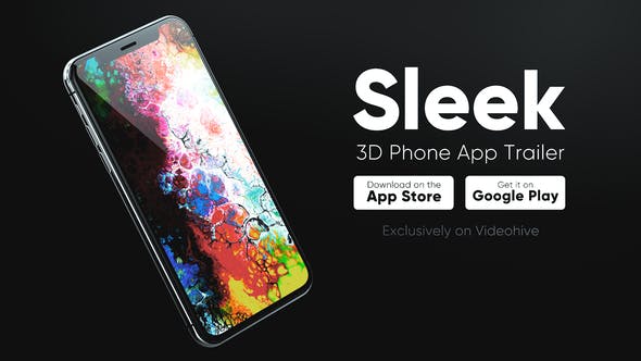 Sleek 3D Phone App Trailer - Videohive 22300212 Download