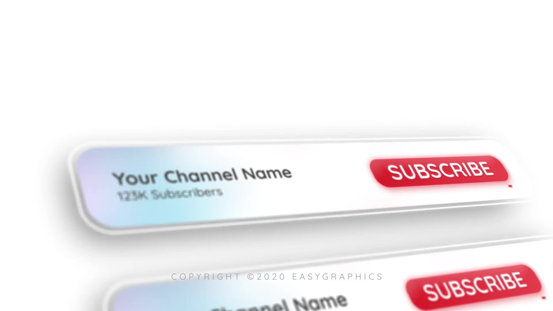 Sleek Youtube Subscribe Button Pack Videohive 27973336 Premiere Pro Image 1