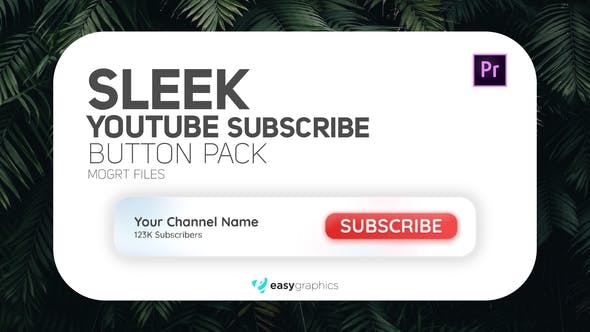 Sleek Youtube Subscribe Button Pack - 27973336 Download Videohive
