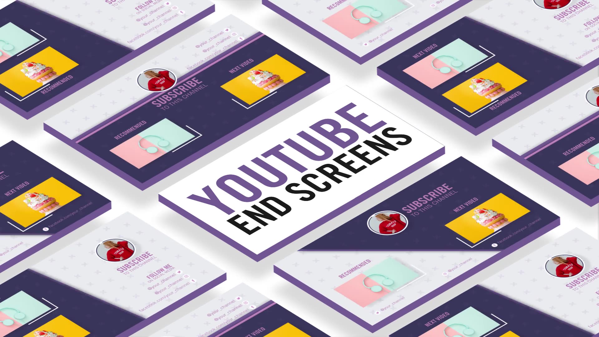 Slice Youtube End Screens Videohive 30180371 After Effects Image 9