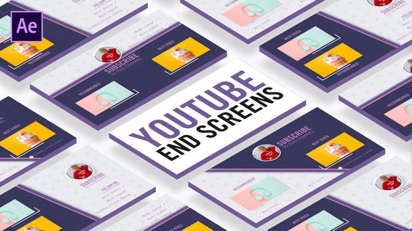Slice Youtube End Screens - Videohive 30180371 Download