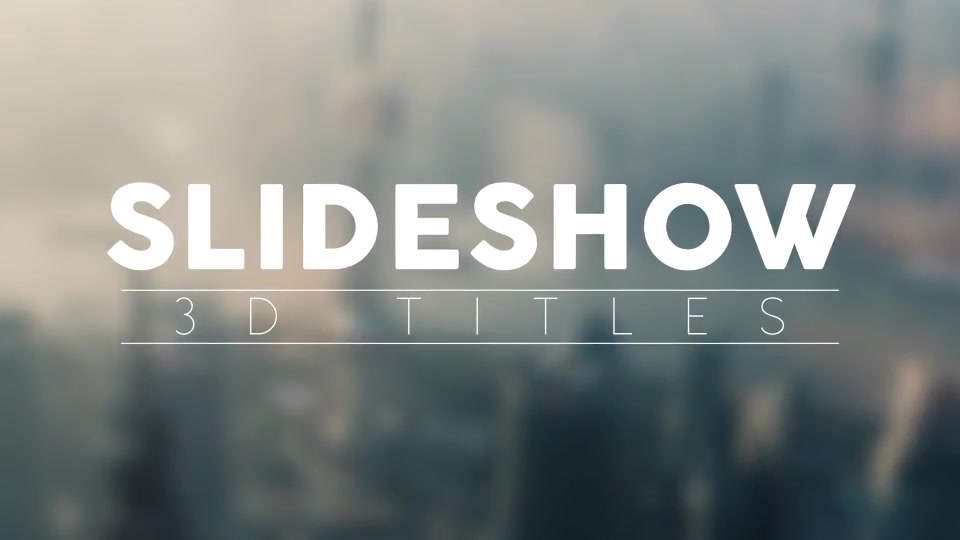 Slideshow 3D Titles - Download Videohive 10512443