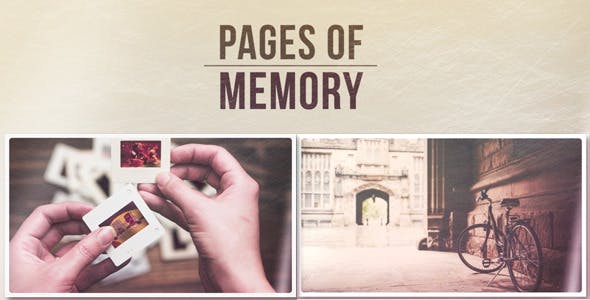 Slideshow Pages of Memory - Videohive 11819839 Download