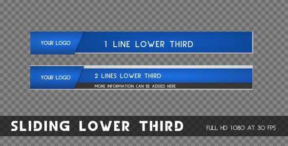 Sliding Lower Third - Videohive 3569039 Download