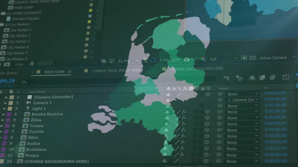 Slovakia Map Kit - Download Videohive 20955697