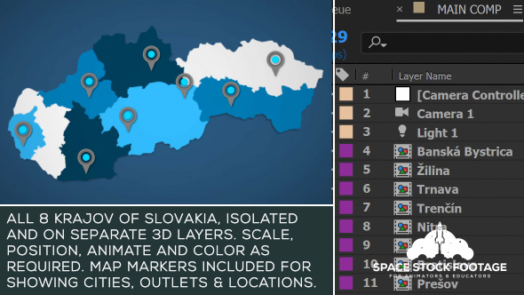 Slovakia Map Kit - Download Videohive 20955697