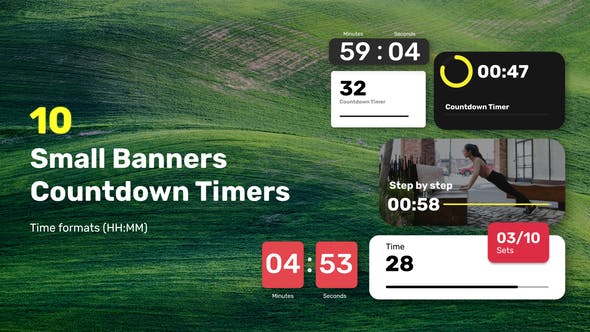 Small Banners Countdown Timers - Download 37295278 Videohive