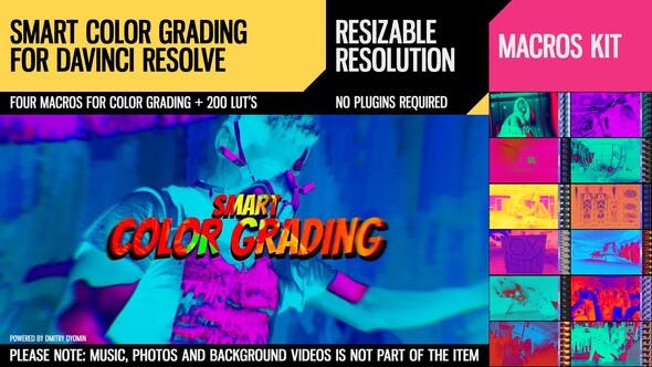 Smart Color Grading for DaVinci Resolve - 30213349 Videohive Download