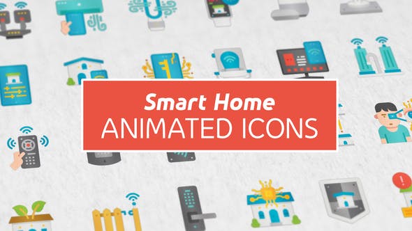 Smart Home Modern Flat Animated Icons - Videohive 26444414 Download