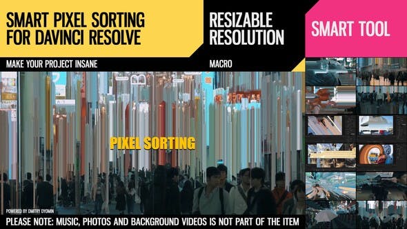 Smart Pixel Sorting for DaVinci Resolve - 32260131 Videohive Download
