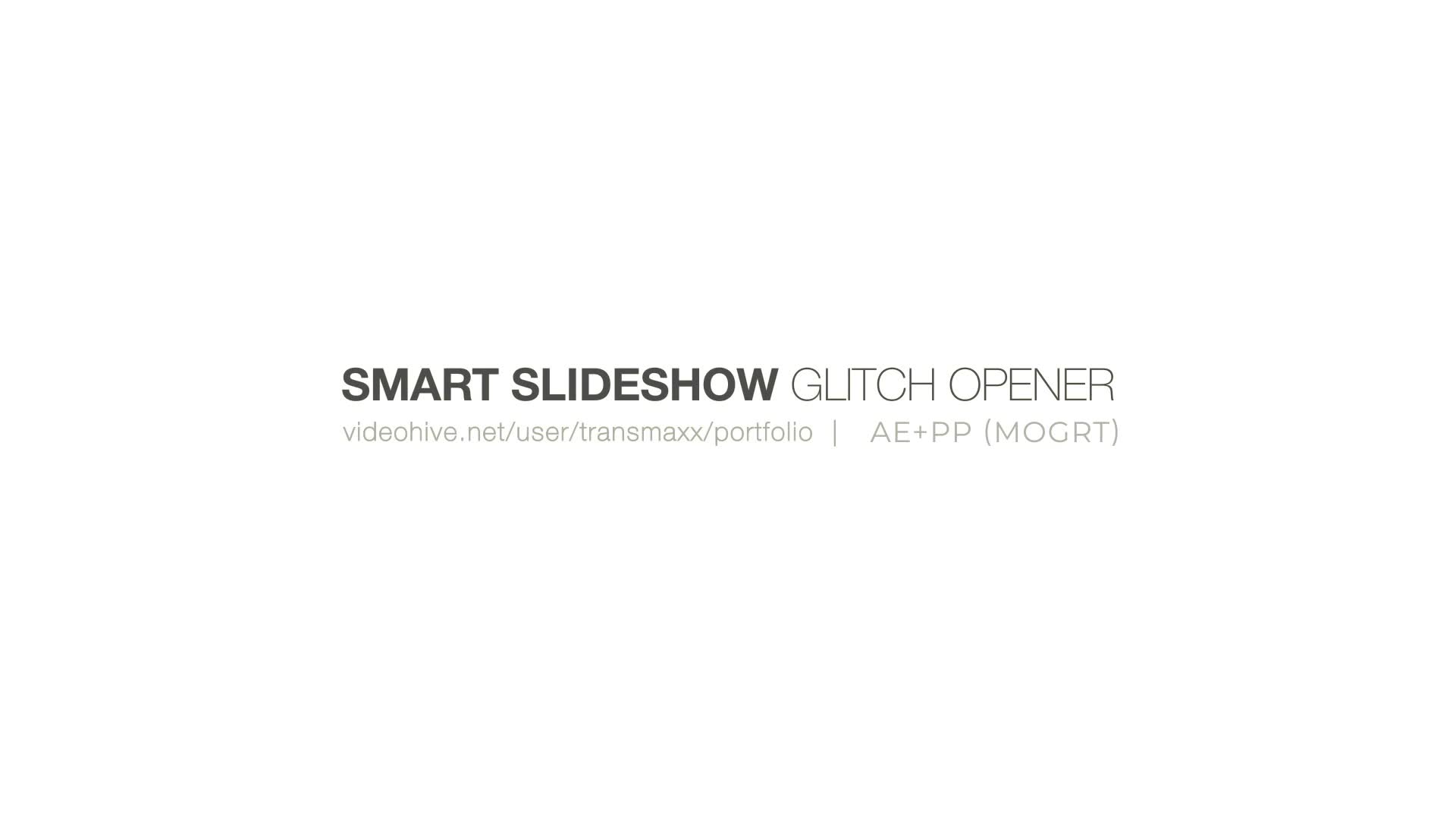 Smart Slideshow Glitch Opener Videohive 28340149 Premiere Pro Image 1