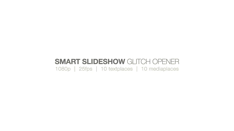 Smart SlideShow Glitch Opener Videohive 15390376 After Effects Image 10