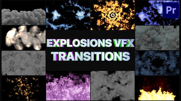 Smoke And Explosions VFX Transitions | Premiere Pro MOGRT - Videohive Download 32051792