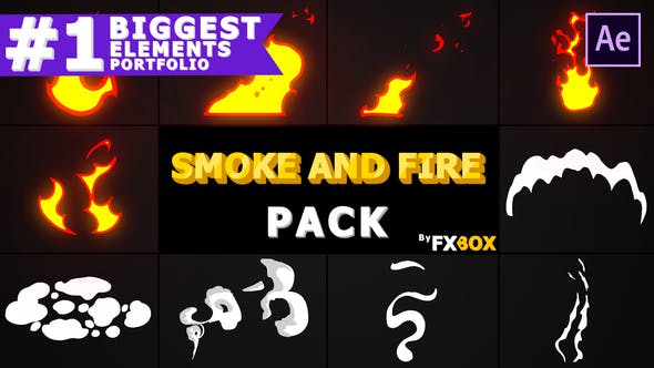 Smoke And Fire Elements | After Effects - Videohive 23742325 Download