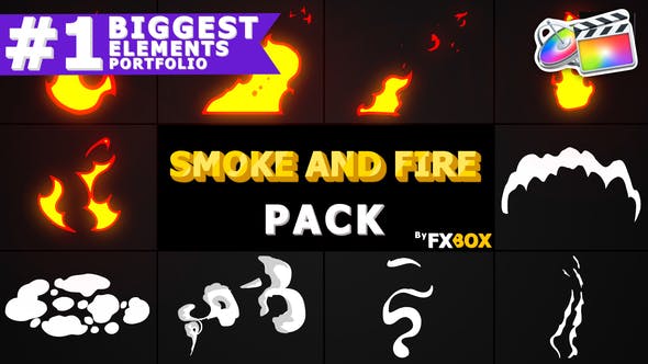 Smoke And Fire Elements Pack | FCPX - 24292467 Videohive Download