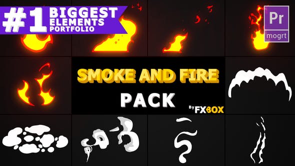 Smoke And Fire Elements | Premiere Pro MOGRT - Download 23743869 Videohive