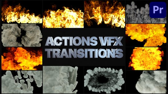 Smoke And Fire Transitions | Premiere Pro MOGRT - 30139279 Download Videohive