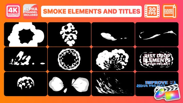 Smoke And Titles | FCPX - 26164804 Videohive Download