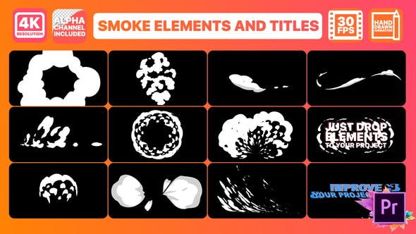 Smoke And Titles | Premiere Pro MOGRT - Videohive Download 26178930