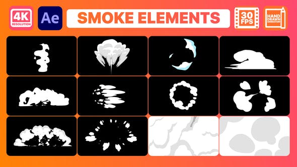 Smoke Elements And Titles | After Effects - Videohive Download 30148049