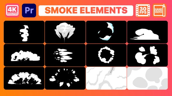 Smoke Elements And Titles | Premiere Pro MOGRT - Download Videohive 30148081