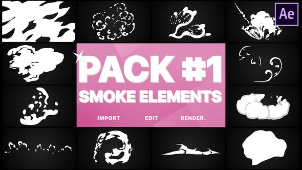 Smoke Elements Pack 01 | After Effects - Videohive Download 23484775