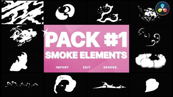 Smoke Elements Pack 01 | DaVinci Resolve - Download 33909621 Videohive