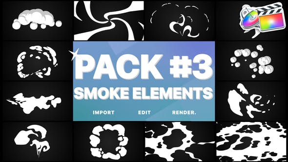 Smoke Elements Pack 03 | FCPX - Videohive Download 25550287