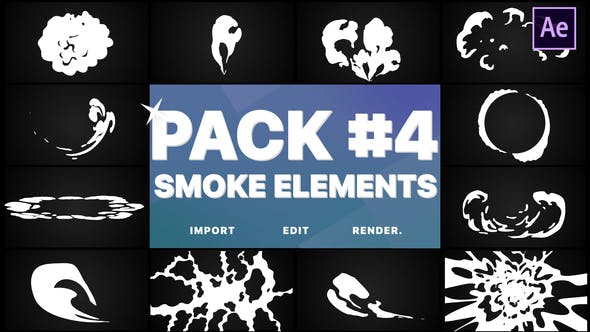 Smoke Elements Pack 04 | After Effects - Download 26192429 Videohive