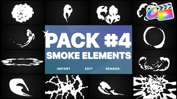 Smoke Elements Pack 04 | FCPX - 26192456 Download Videohive