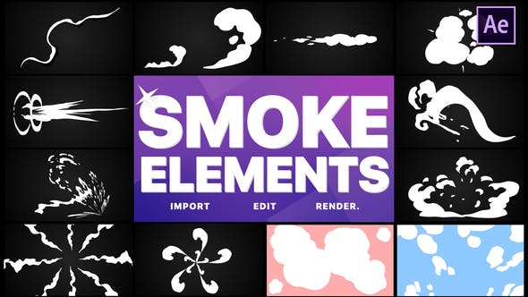 Smoke Elements Pack 05 | After Effects - Download 28145657 Videohive