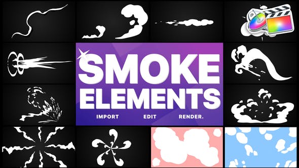 Smoke Elements Pack 05 | FCPX - Videohive 28287352 Download