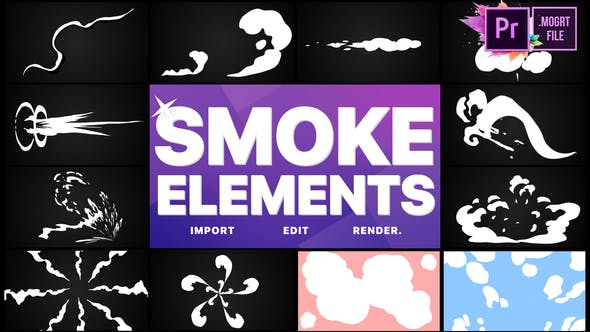 Smoke Elements Pack 05 | MOGRT - 28145688 Download Videohive